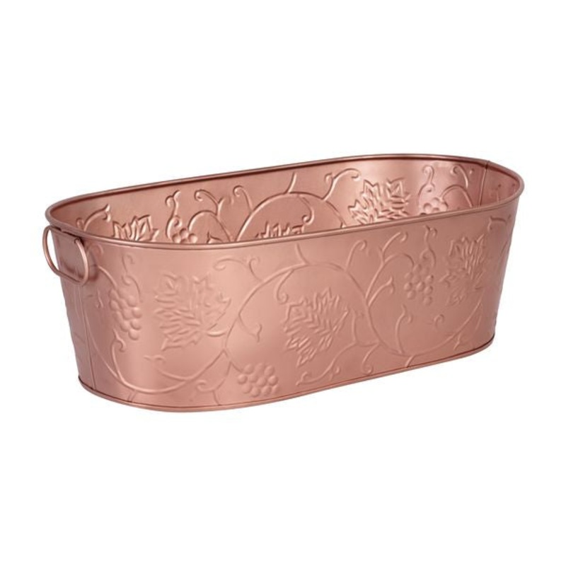 Beverage Tub-Copper Satin, With Design 530X290X170Mm