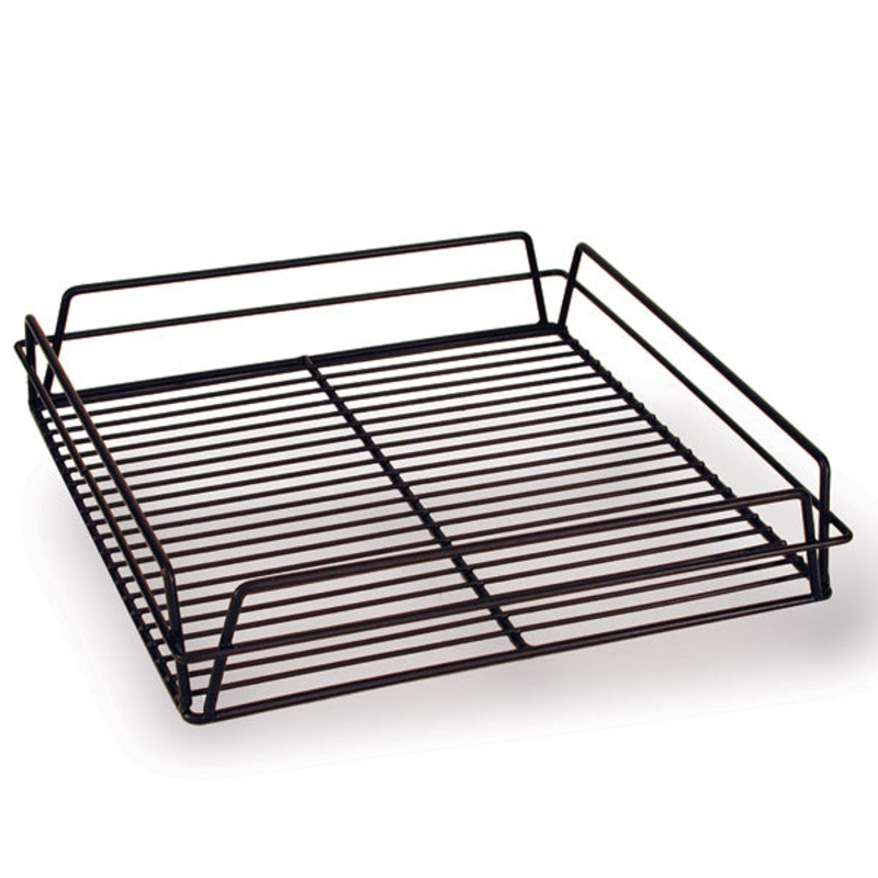 Glass Basket - Black Square, 355 x 355 x 75mm: {single}