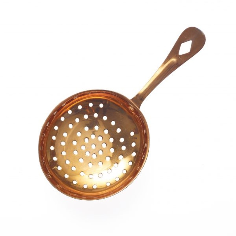 Ice Scoop-Round Julep - Perforated, Copper Plated