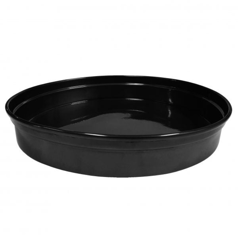 Round Bar Tray - 330x50mm, Black Aluminum: Pack of 1
