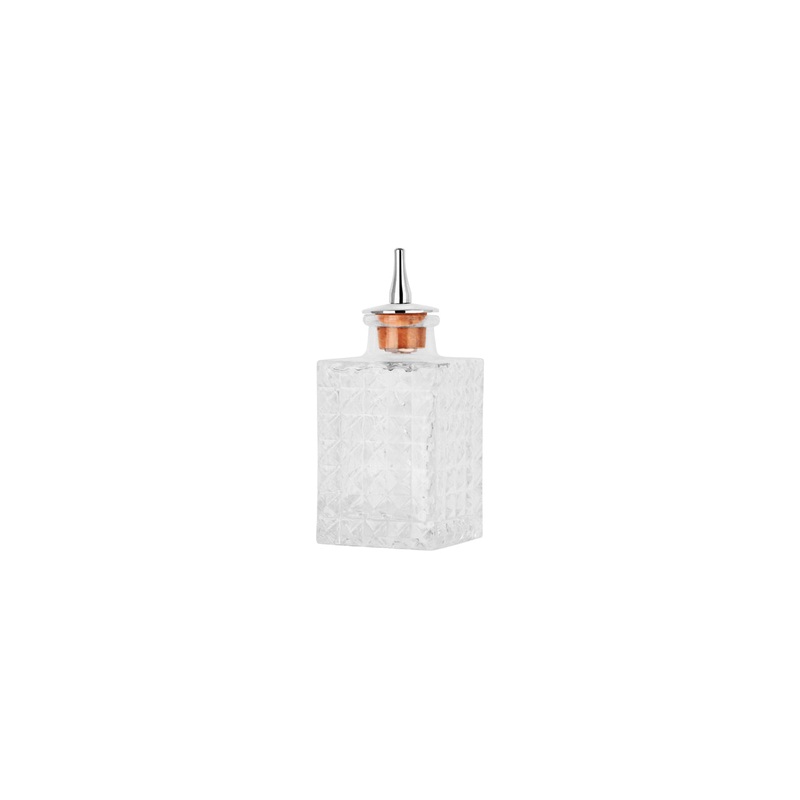 Square Bitters Bottle Glass - 90Ml: Pack of 1