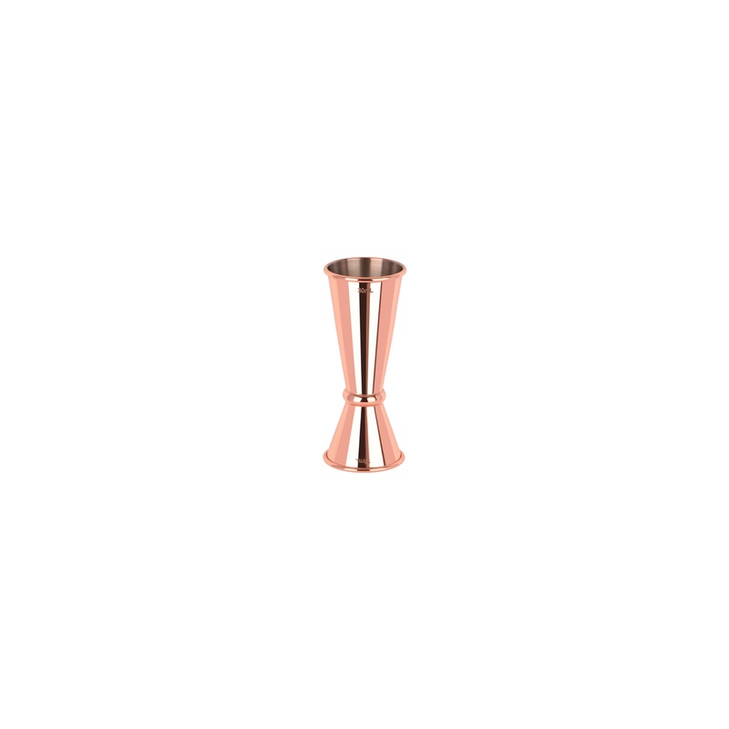 Tokyo Jigger - W/Curled Edge, Rose Gold, 15/30Ml: Pack of 1
