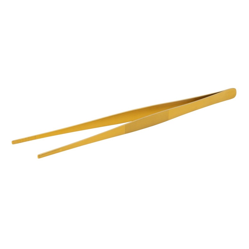 Utopia Tweezer Tong, Colour: Gold, Length: 300Mm: Pack of 6