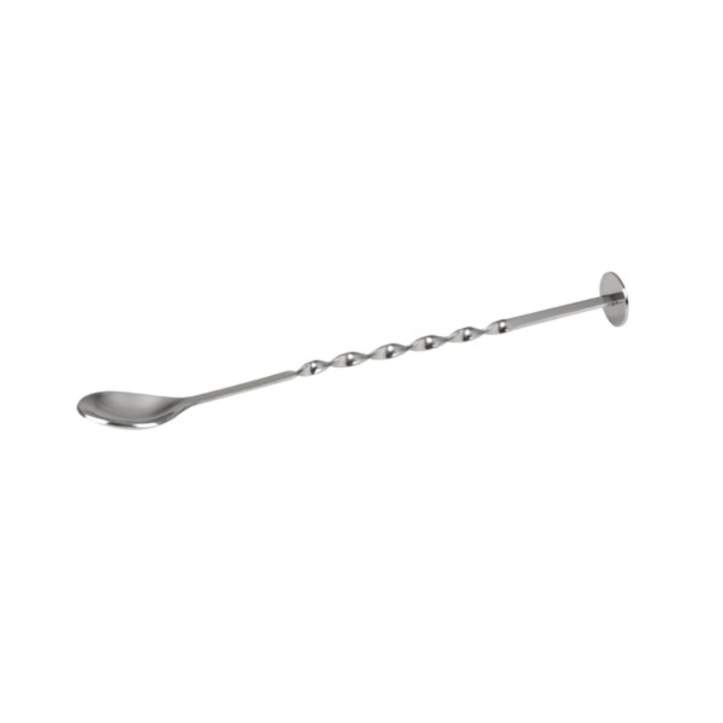Bar Spoon - Stainless Steel, With Crusher