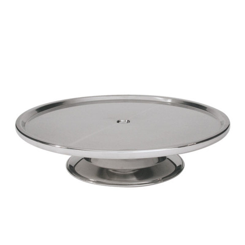 Cake Stand - Stainless Steel, Low, 330 x 70mm