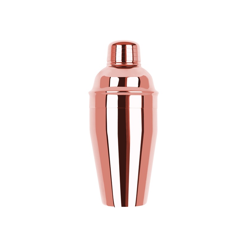 Classic Club Cocktail Shaker - 3Pc, Rose Gold, 500Ml: Pack of 1