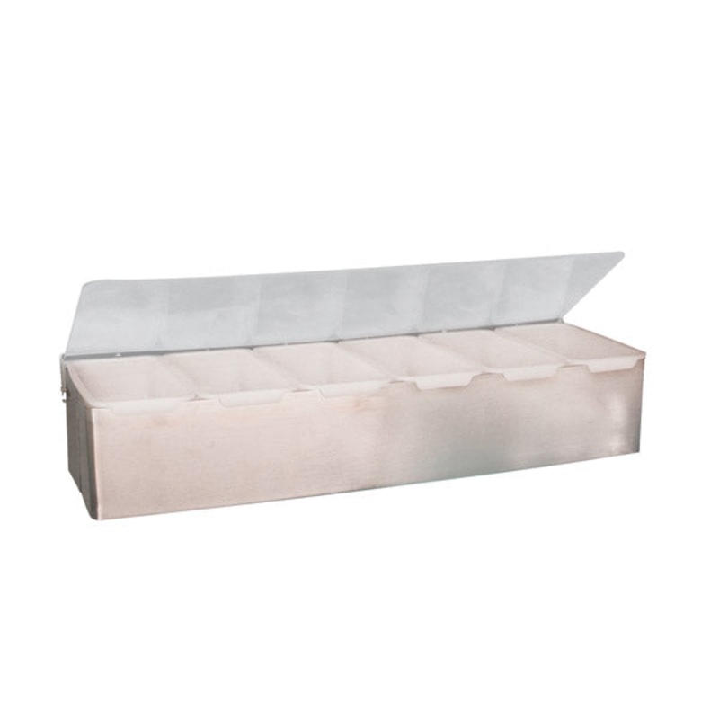 Condiment Dispenser - 18-8, 6 Compartments