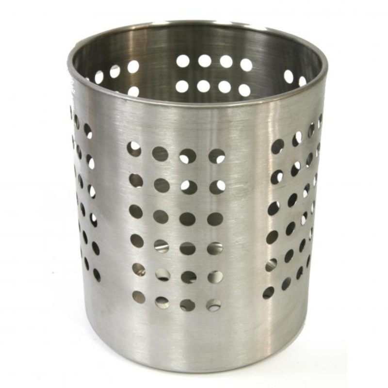 Cylinder Flatware Utensil Holder - 120 x 180mm, Satin Finish: Pack of 6