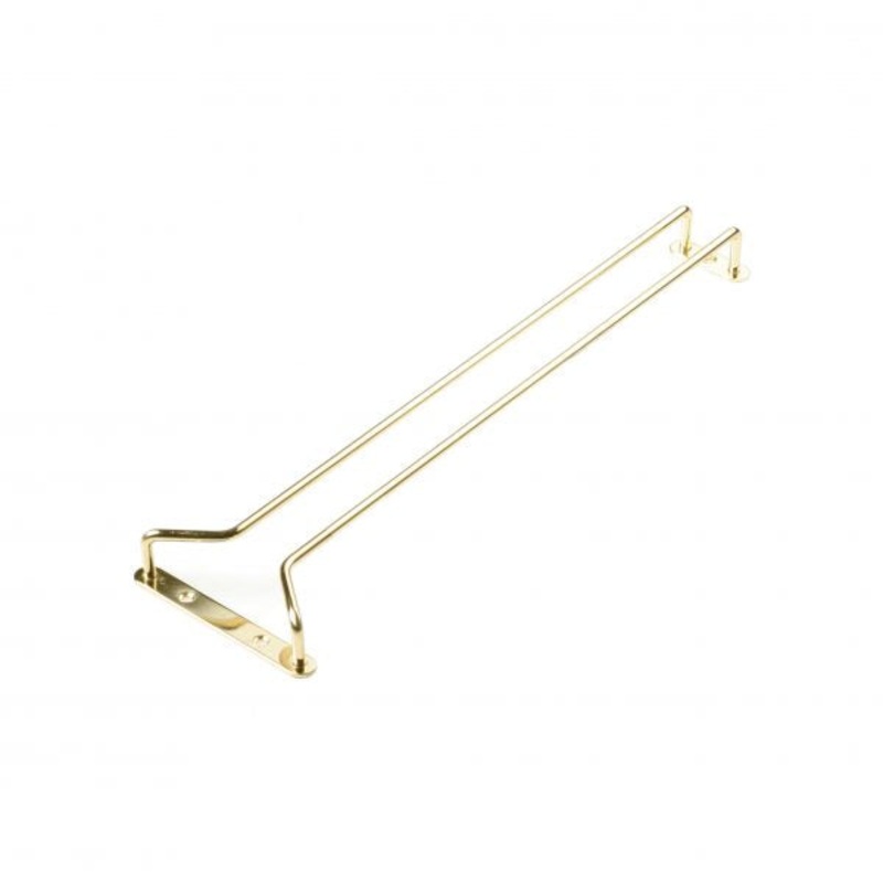 Glass Hanger - 415mm, Brass Plate