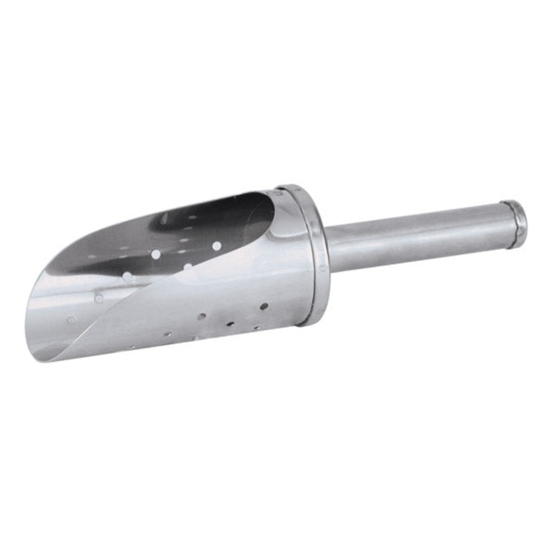 Ice Scoop - Stainless Steel, Perforated, 100mm