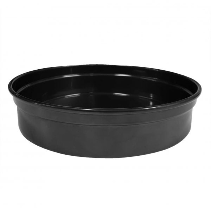 Round Bar Tray - 240x50mm, Black Aluminum: Pack of 1