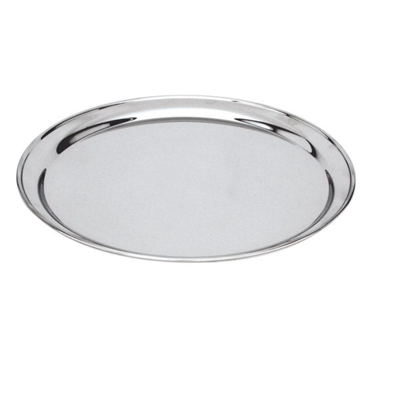 Round Tray - 18/8 Stainless Steel, 250mm / 10"