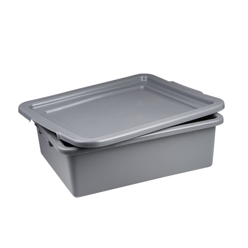 Tote Box - Plastic, Grey, 530 x 430 x 175mm: Pack of 1