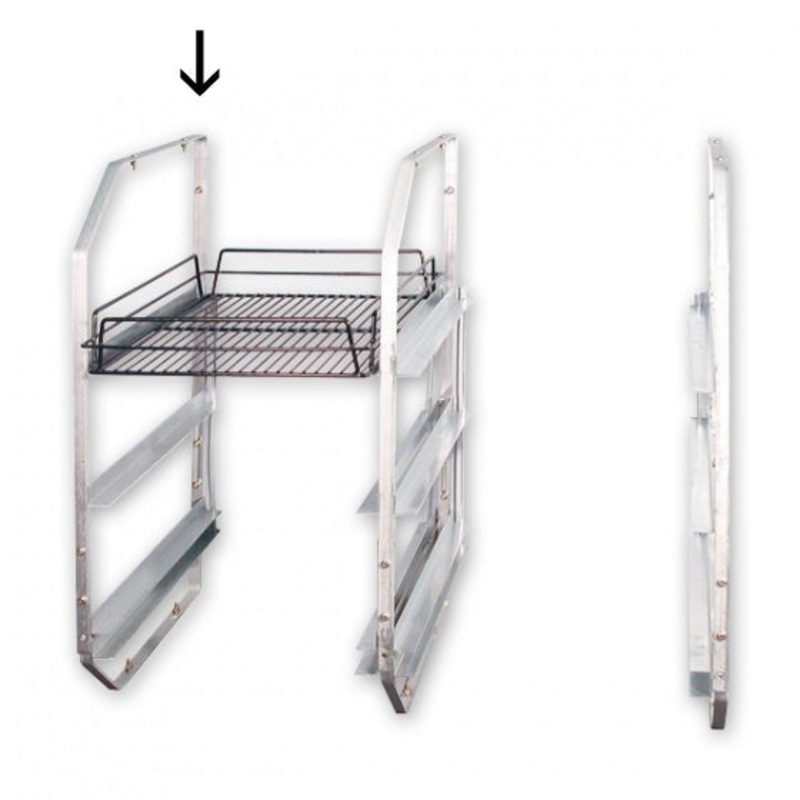 Under Bar Rack - 3 Tier, Left side only