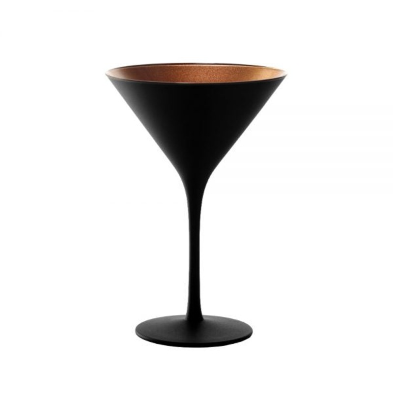 Cocktail Glass - 240ml, Olympic, Matt Black-Bronze: Pack of 24