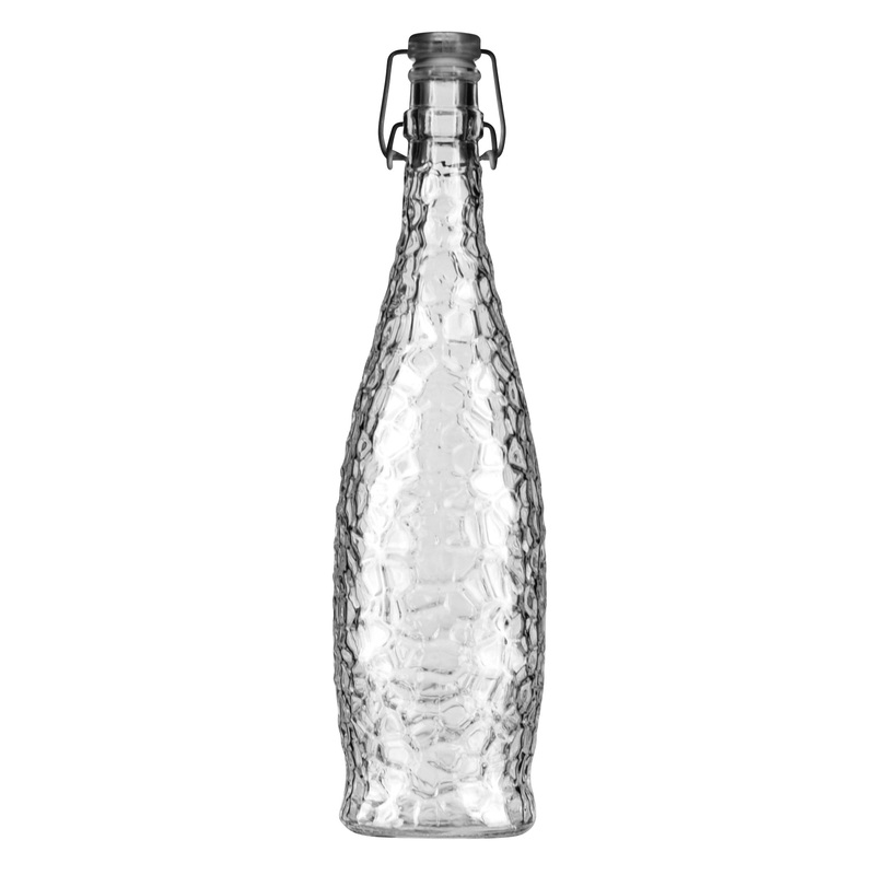 Glacier Bottle W/Clear Lid - 1000 ml: Pack of 6