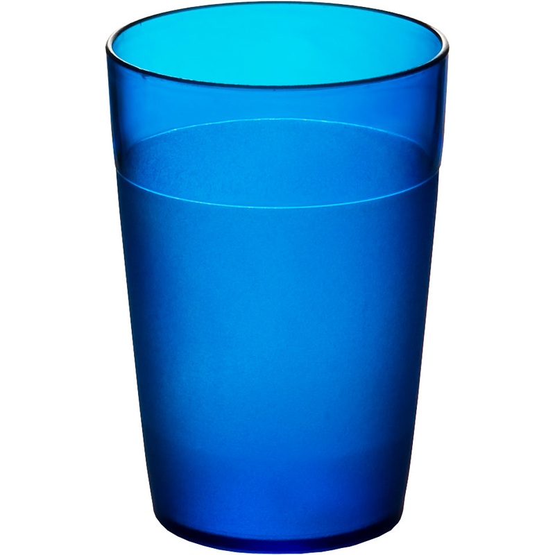 Tumbler - 250ml, Polycarbonate, Blue: Pack of 5