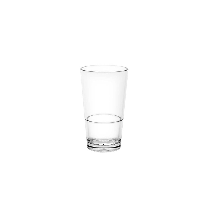 Unbreakable Conical Beer, Weights and Measures Certified, Nucleated, Polycarbonate - 285ml: Pack of 4