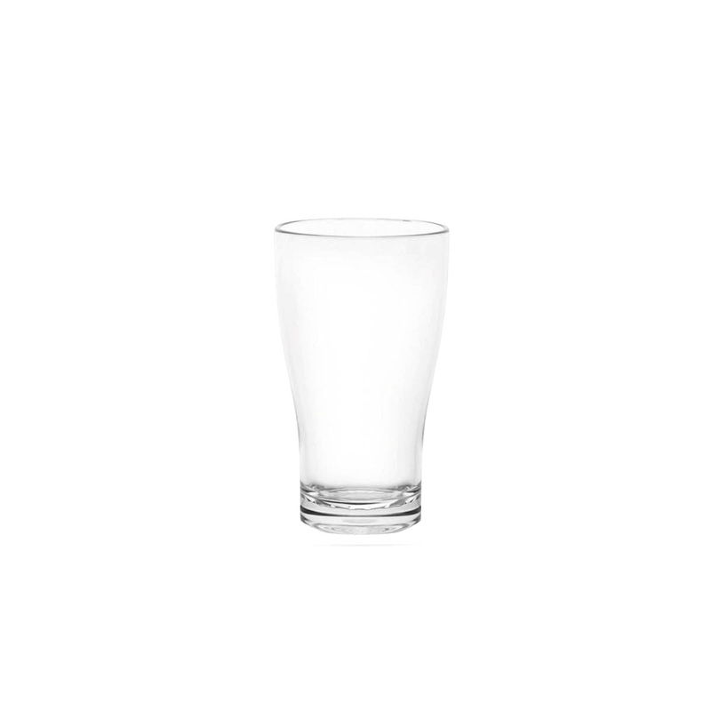 Unbreakable Highball Beer, Weights and Measures Certified, Nucleated, Polycarbonate -  285ml: Pack of 4