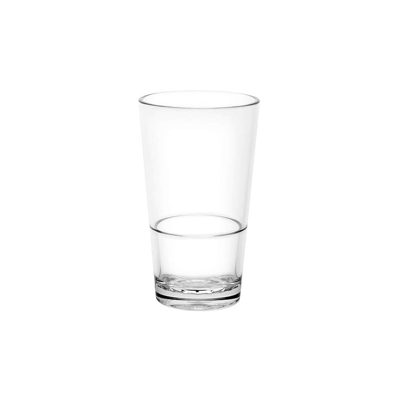 Unbreakable Highball Beer, Weights and Measures Certified, Nucleated, Polycarbonate - 425ml: Pack of 4