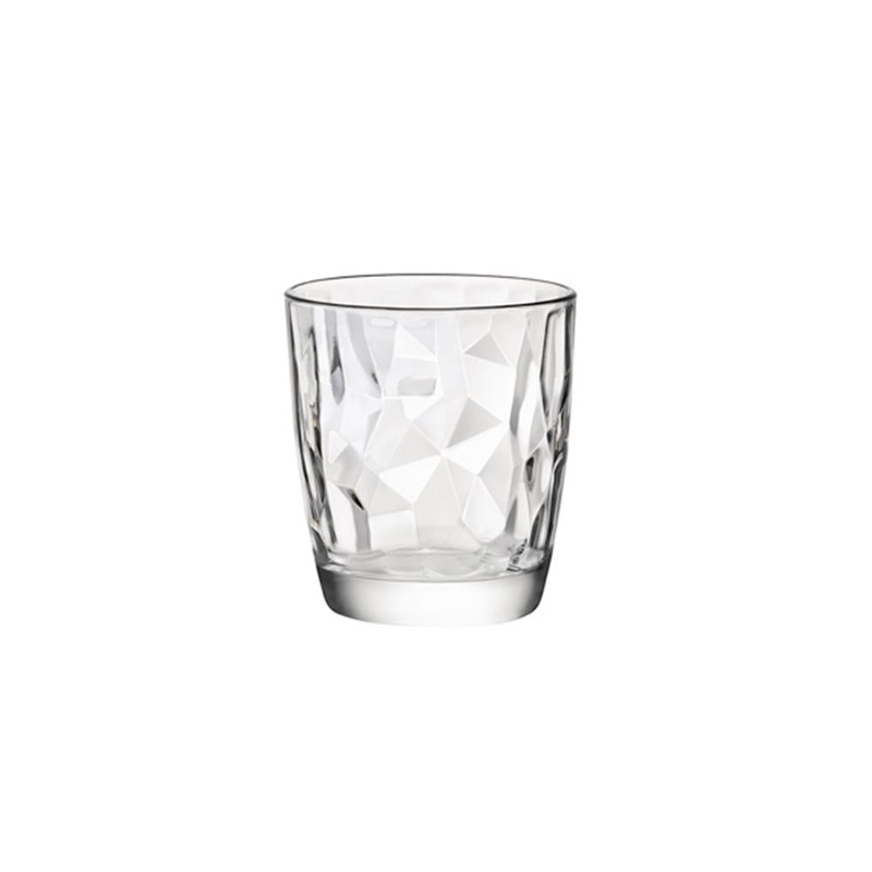Diamond-Tumbler D.O.F Clear 390Ml: Pack of 6