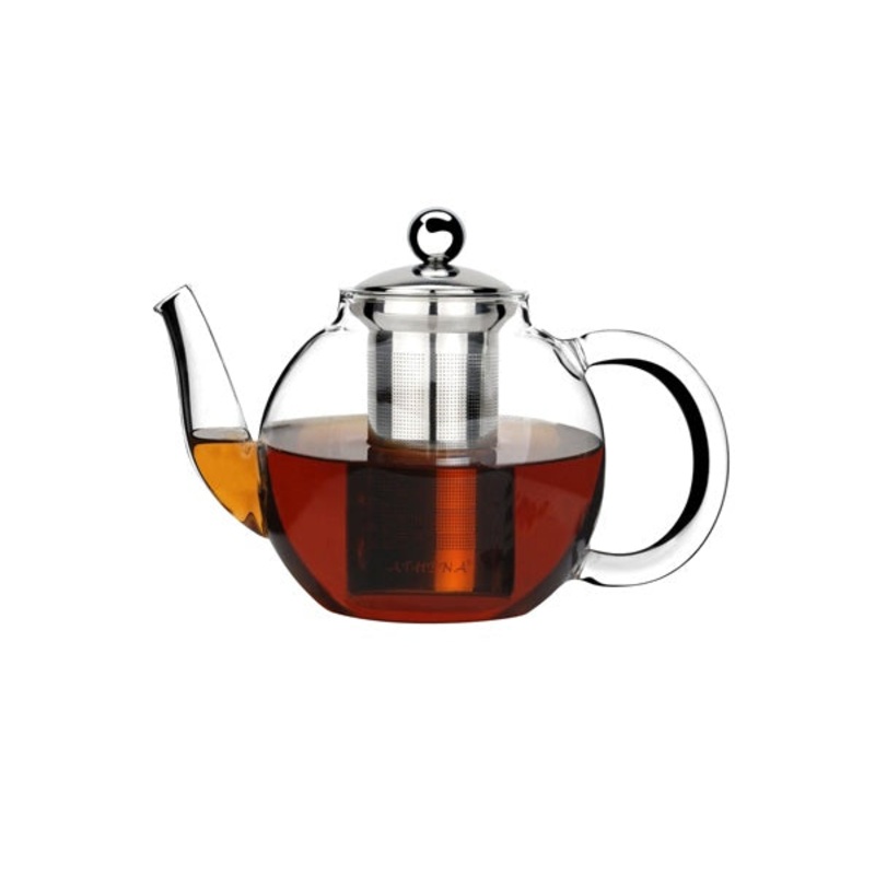 Glass Teapot with Infuser - 1000mL: Pack of 8