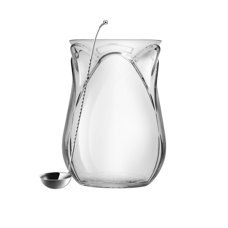 Punch Bowl With Stainless Steel Spoon, 4000ml: Pack of 1