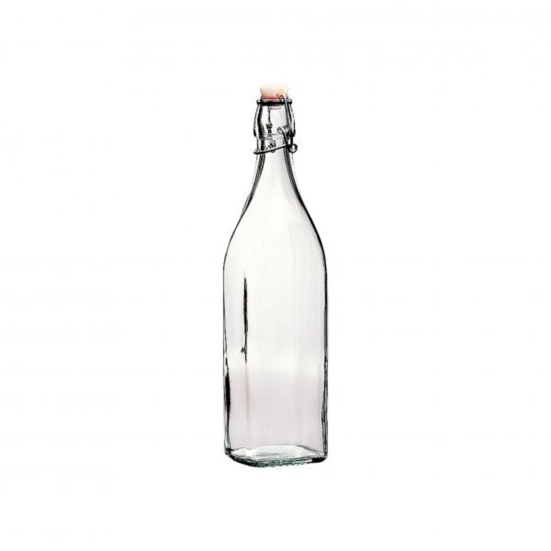 Swing Bottle - 1.0L, White Top: Pack of 6