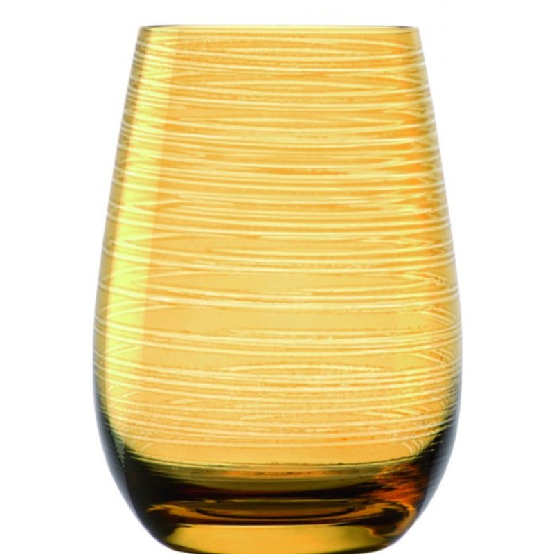 Tumbler - 470ml, Twister, Amber: Pack of 6