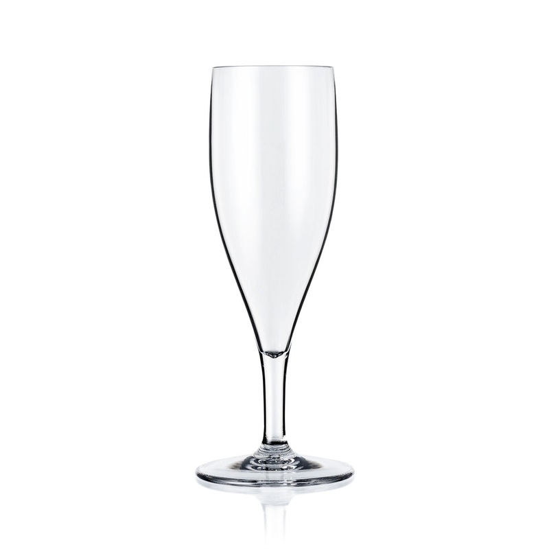 Unbreakable Club Flute - 180Ml, Tritan: Pack of 6