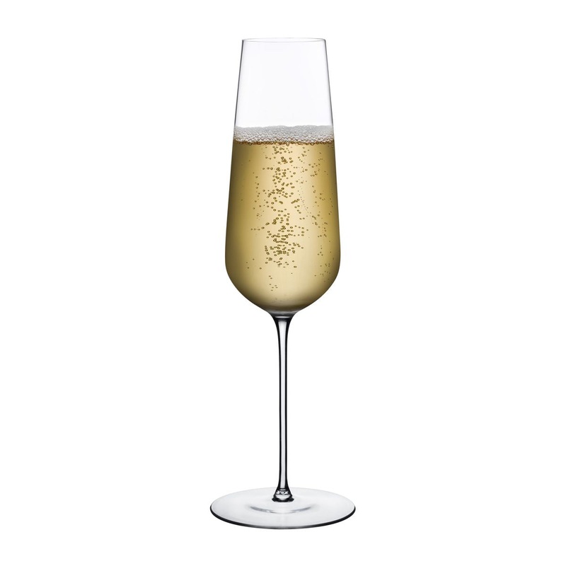 Nude Stem Zero - Classic Champagne Flute, 300ml: Pack of 6