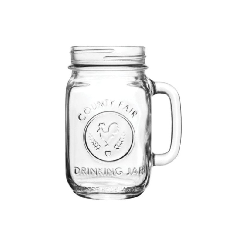 Drinking Jar - County Fair Embossed - 488 ml: Pack of 12