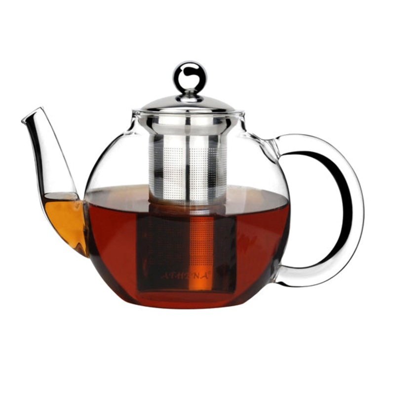Glass Teapot with Infuser - 600mL: Pack of 8