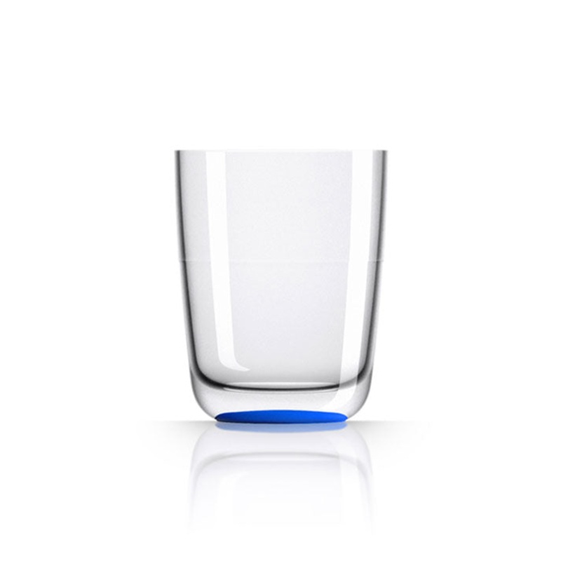 Unbreakable Highball Glass with Navy Blue Base 425ml: Pack of 4