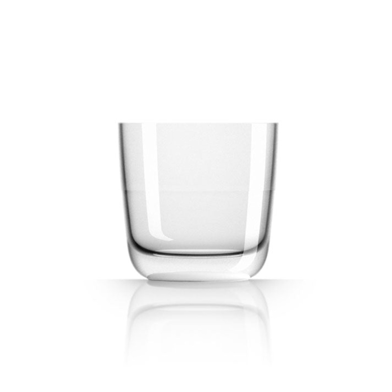 Unbreakable Whisky Glass with White Base 285ml: Pack of 4