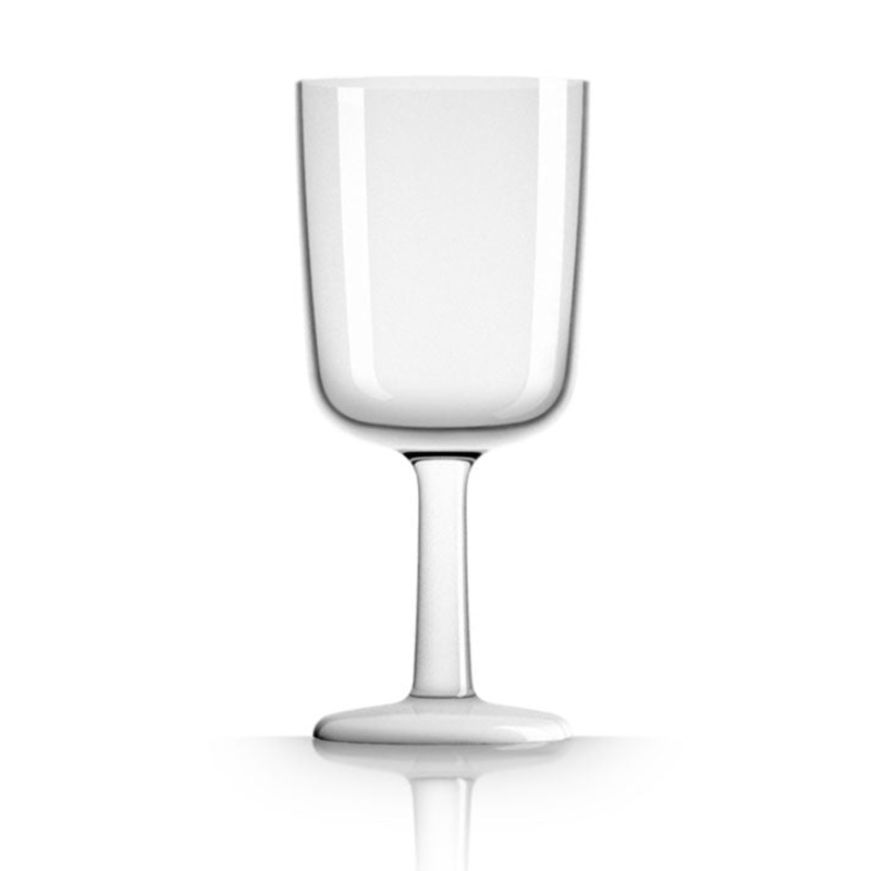 Unbreakable Wine Glass with White Base 300ml: Pack of 4