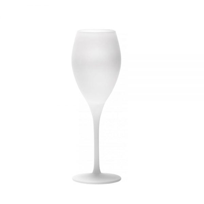 Flute Glass - 210ml, Olympic, Matt White: Pack of 24