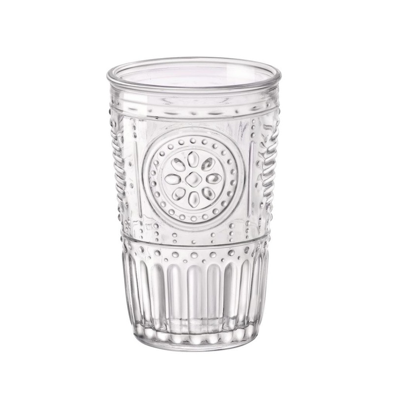 Tumbler - 325ml , Romantic, Clear: Pack of 6