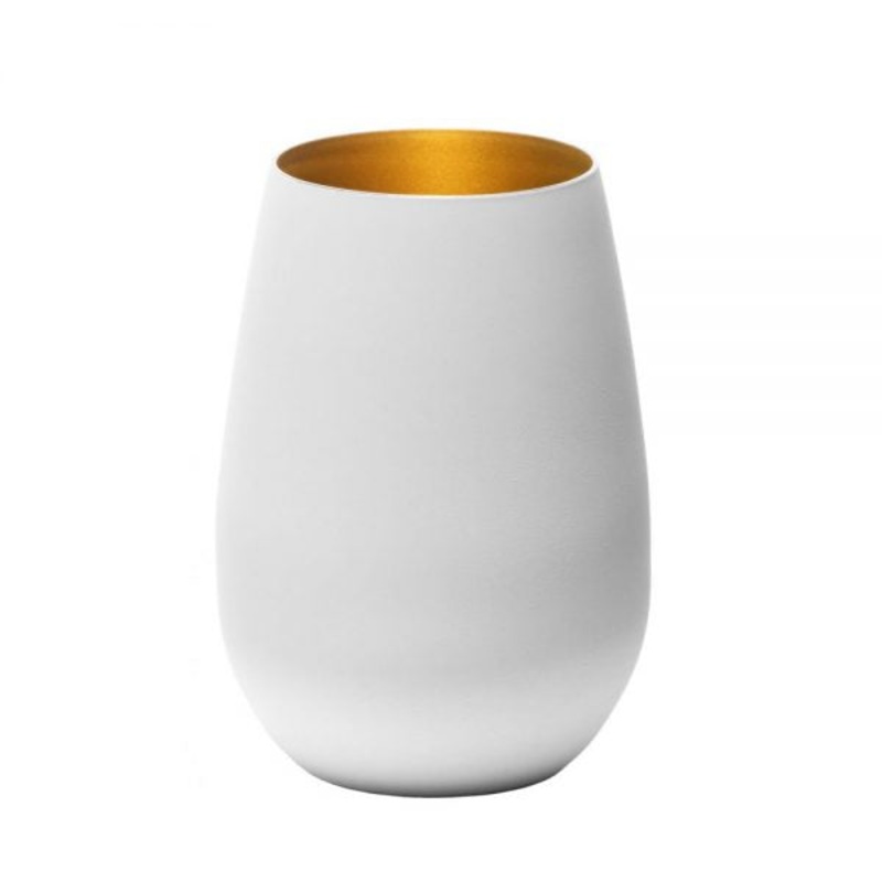Tumbler - 465ml, Olympic, Matt White-Gold: Pack of 24