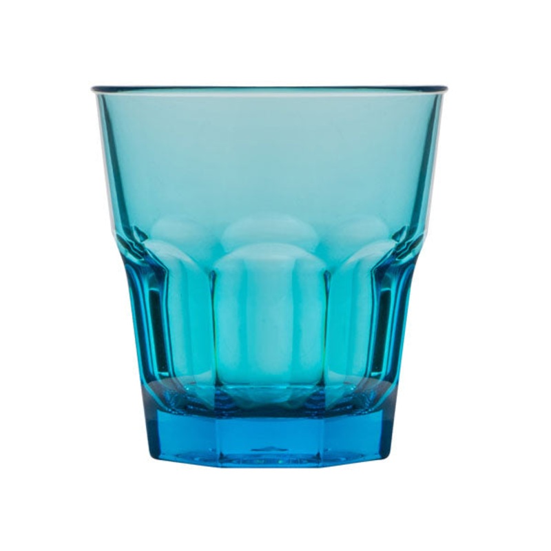 Rock Tumbler - 240ml, Aqua, Polycarbonate: Pack of 6