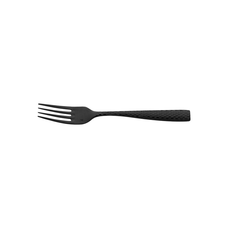 Table Fork - Lucca Faceted, Black: Pack of 12