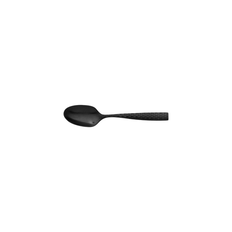 Teaspoon - Lucca Faceted, Black: Pack of 12