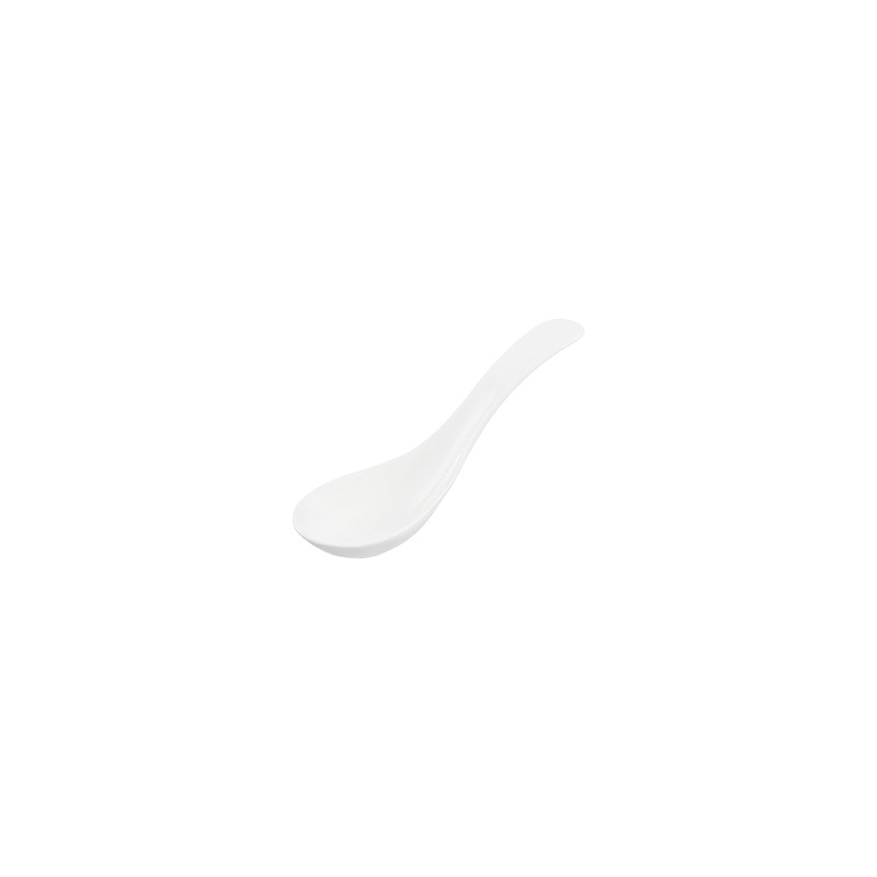 Core White Chinese Spoon 130x40x30mm: Pack of 6