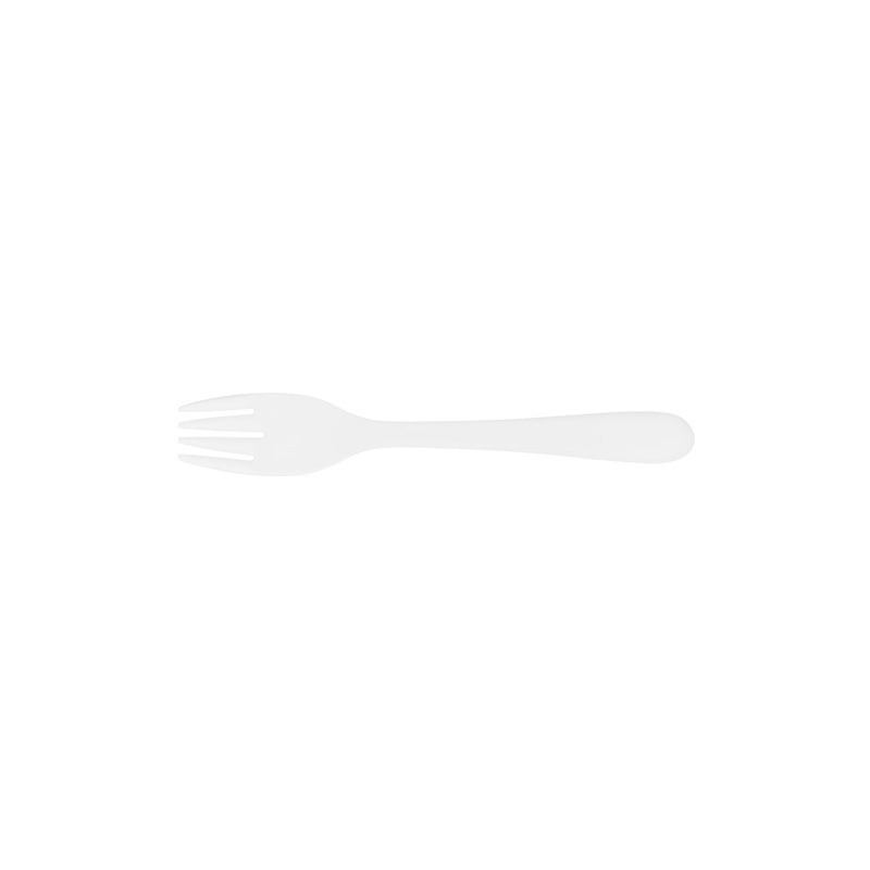 Dessert Fork - White, Melamine: Pack of 24