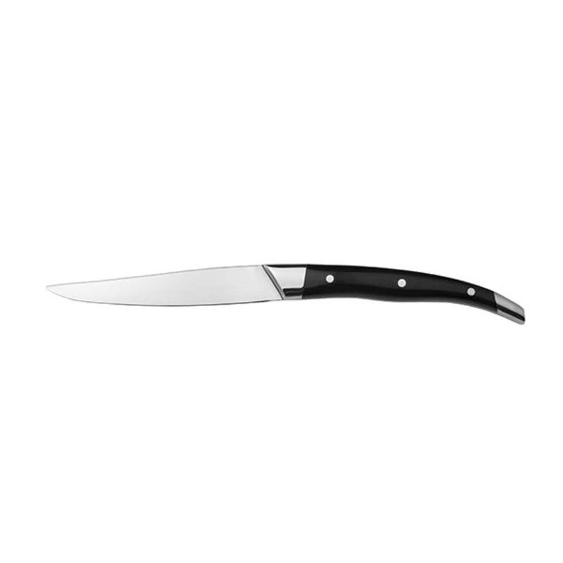 Lacrox Steak Knife - Black Handle: Pack of 6