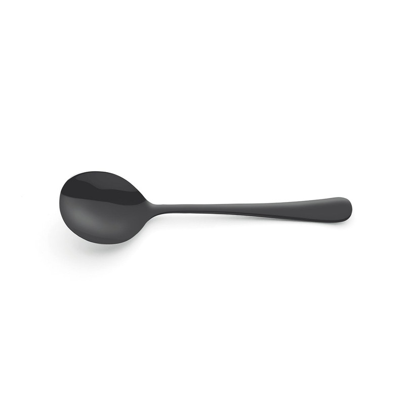 Soup Spoon - Matt Black, Austin: Pack of 12