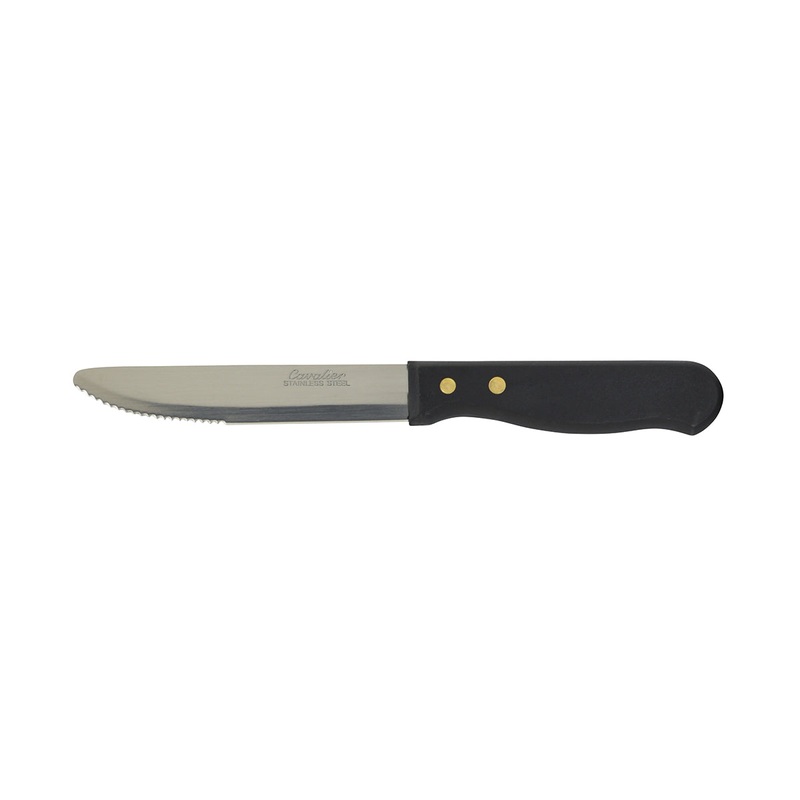 Steak Knife - Jumbo, Black Bakelite Handle 253mm: Pack of 12