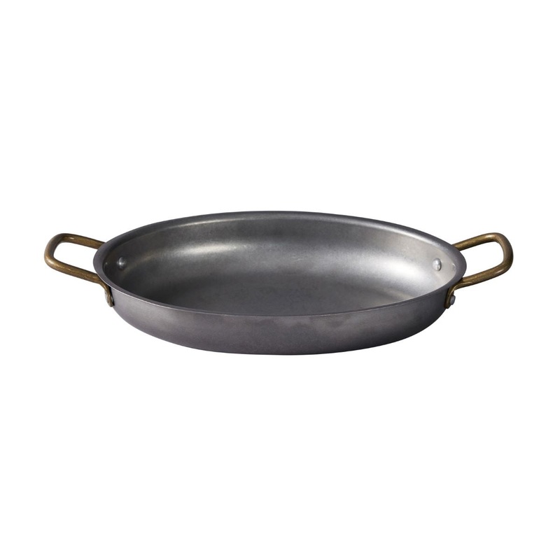Vintage Oval Dish Stainless Steel Length, 245 x 175mm: Pack of 6