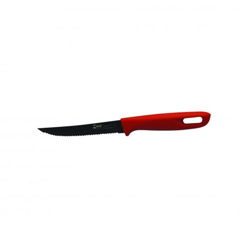 Utility Knife - 115mm, Serrated, Titanium Evo Red Handle: Pack of 6
