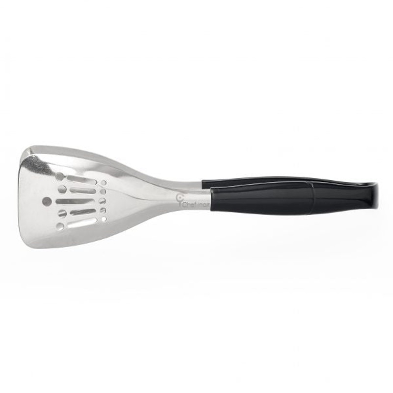 All Purpose Tong - One Side Perforate, Black Handle: Pack of 1